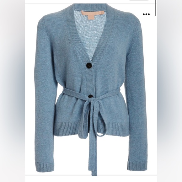 NWT Samira Belted Cashmere Cardigan By Brock Collection NAVY COLOR small - Picture 3 of 7